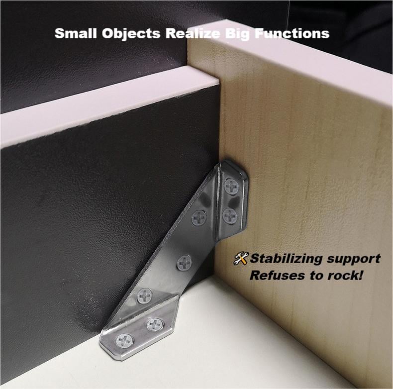 Connecteur d’Angle en Acier - Renforcez vos meubles (x10)