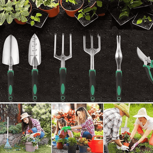 Komplettes professionelles Gartenset – 11 Werkzeuge